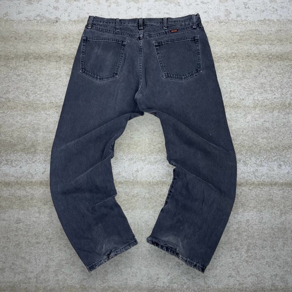 Vintage Y2K Rustler Jeans 36x29 Regular Straight Leg Fit Smoke Black Wash